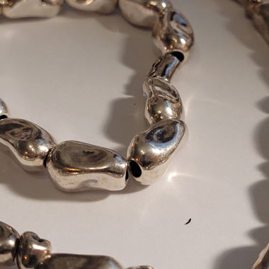 Silberarmband und -kette