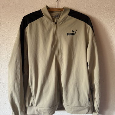 Giacca da allenamento Puma beige-nero