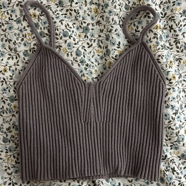Brown Cord Tanktop