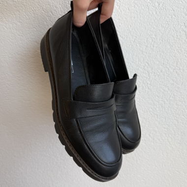 Schwarze Loafer Gr. 40