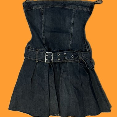Mini abito in denim di Bershka