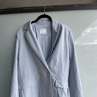light blue blazer