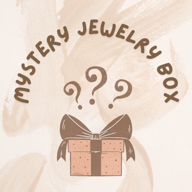 Boîte à bijoux mystère, bijoux clairs, or