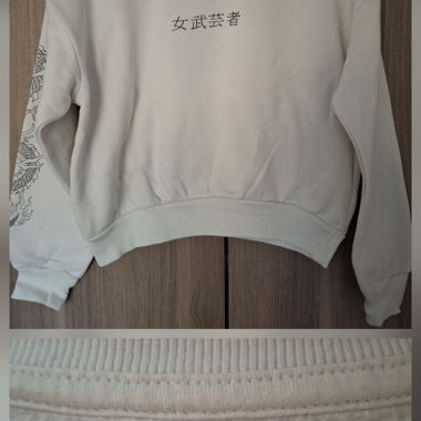 Sweat blanc Cropp XS