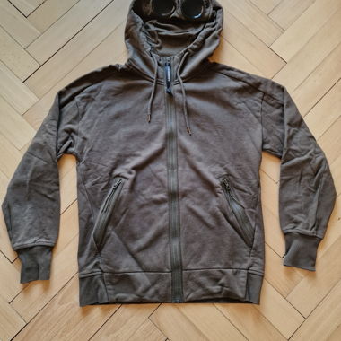 C.P. Company Goggle Sweatjacke khaki