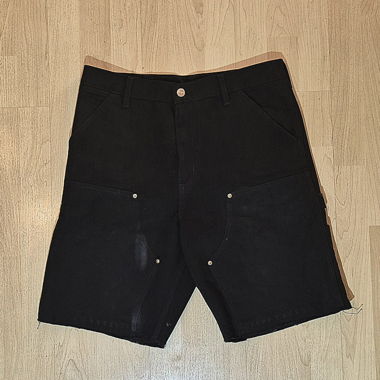 Carhartt WIP Short en jean de travail à double genou