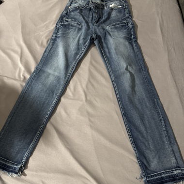 Jeans bleu délavé