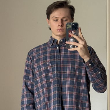 plaid shirt vintage 
