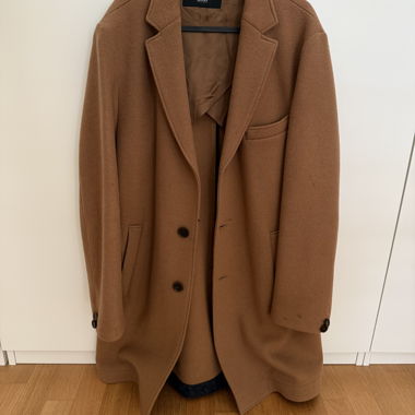 BOSS Wollmantel braun