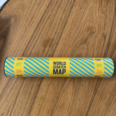 World Scratch Map Poster