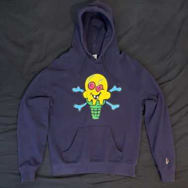 Icecream Cones&Bones Hoodie Navy Grösse L