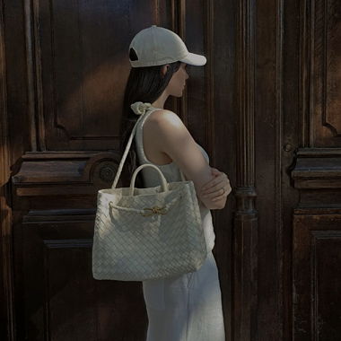 Sac en tissage Lucia en crème - Neuf !