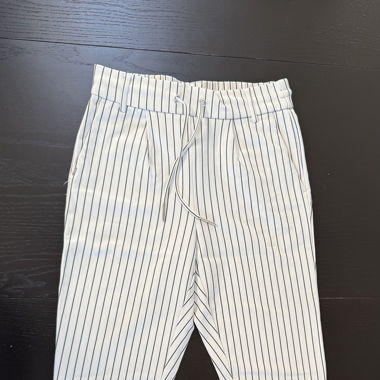 Drawstring Striped Pants 