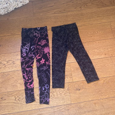 2er-Set gemusterte Kinder-Leggings