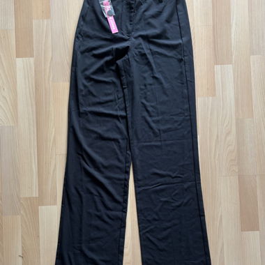 Black fabric trousers