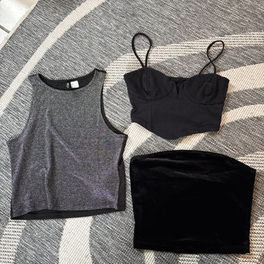 Set di tre top