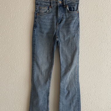 High-Waisted Light Wash Jeans