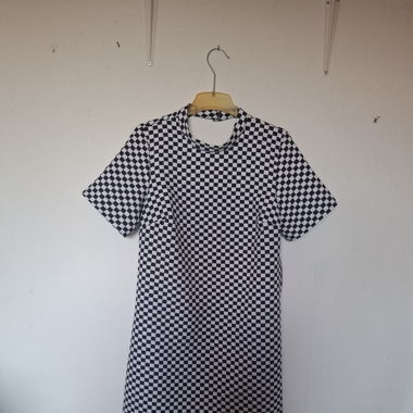 Robe courte à carreau année 2010