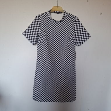 Robe courte à carreau année 2010