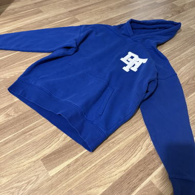 Felpa blu con logo Tom Tailor Denim
