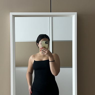 Robe moulante noire