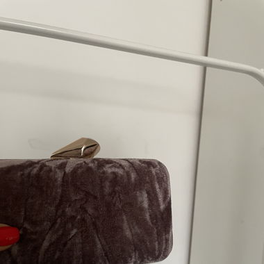 Coast velvet clutch bag