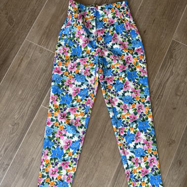 Pantaloni floreali Zara XS