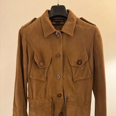 Saharienne en daim vintage Ralph Lauren