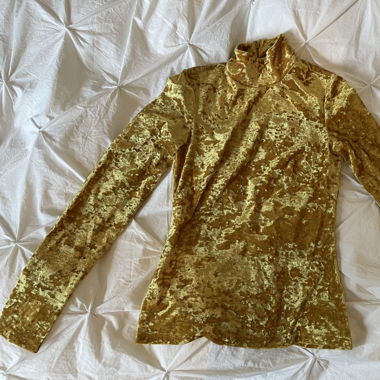 „& Other Stories“ crushed velvet turtleneck