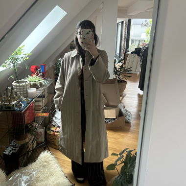 Trechcoat/Mantel in Wildlederoptik M