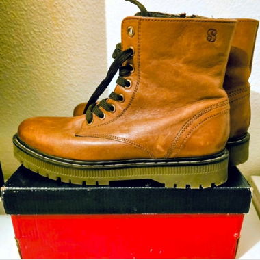 Lederstiefeletten