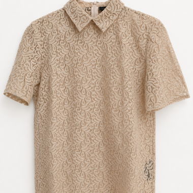Blusa in pizzo The Kooples beige nude T36