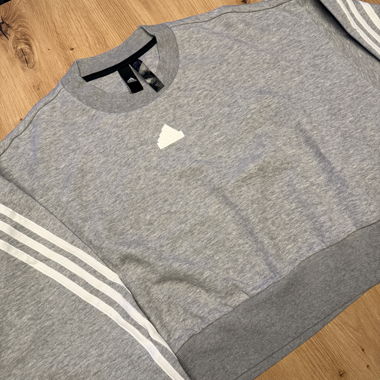 Felpa Adidas grigia (crop)