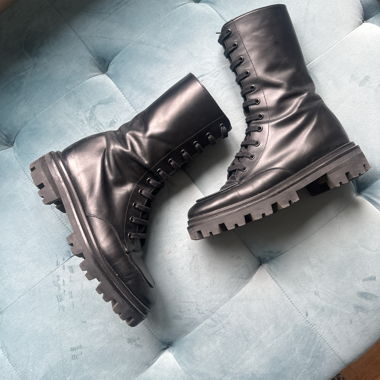 Leder Combat Boots