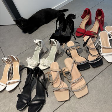 Heeled Sandals 7 cm Size 38