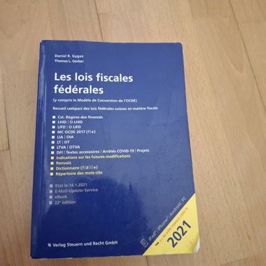 Buch Bundessteuergesetze 2021