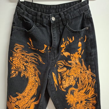 Unique Dragon Jeans from Amsterdam Vintage