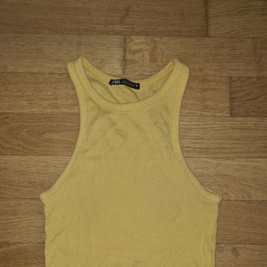 ZARA Crop-Top Jaune