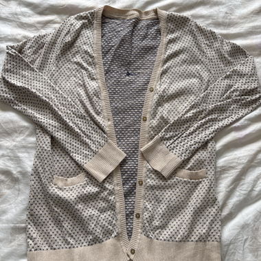 Beige Knit Cardigan