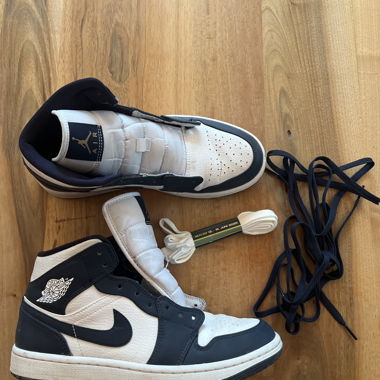 Nike AirJordan hoch blau/weiss