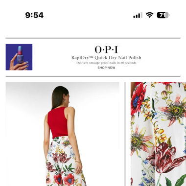 Karen Millen Floral  Wide Legs Hose