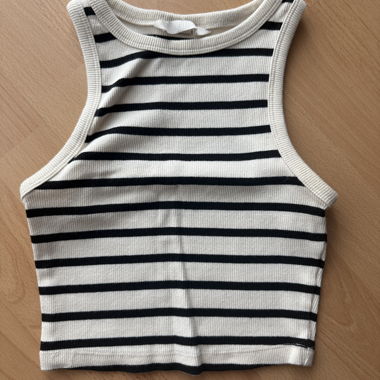 crop top a righe