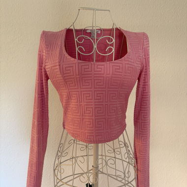 Pink Long-Sleeve Top