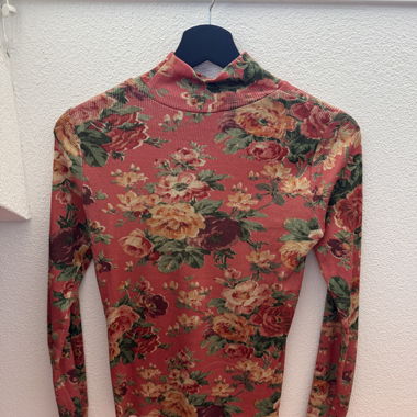 Pull à col roulé à fleurs Sezane