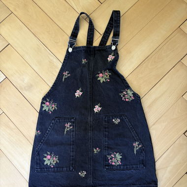 Abito salopette in denim Topshop