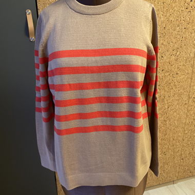 Maglione in maglia a righe