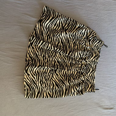 Zebra mini skirt