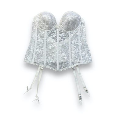 Corset soutien-gorge vintage blanc