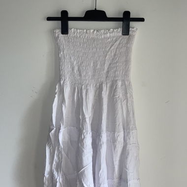 White Bandeau Dress