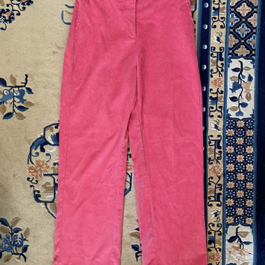 Pantaloni in velluto a coste rosa VILA